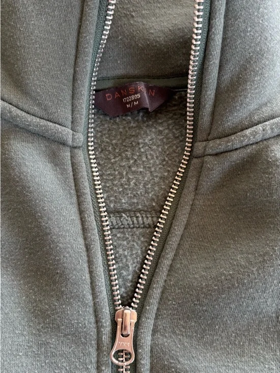 Danskin Forest Green Quarter-Zip Fleece Pullover - Picture 4 of 4